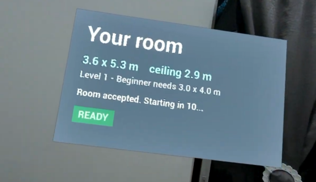 VaultBreak MR room check interface